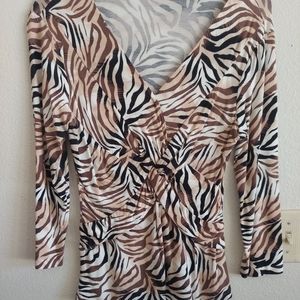 Leopard pattern top